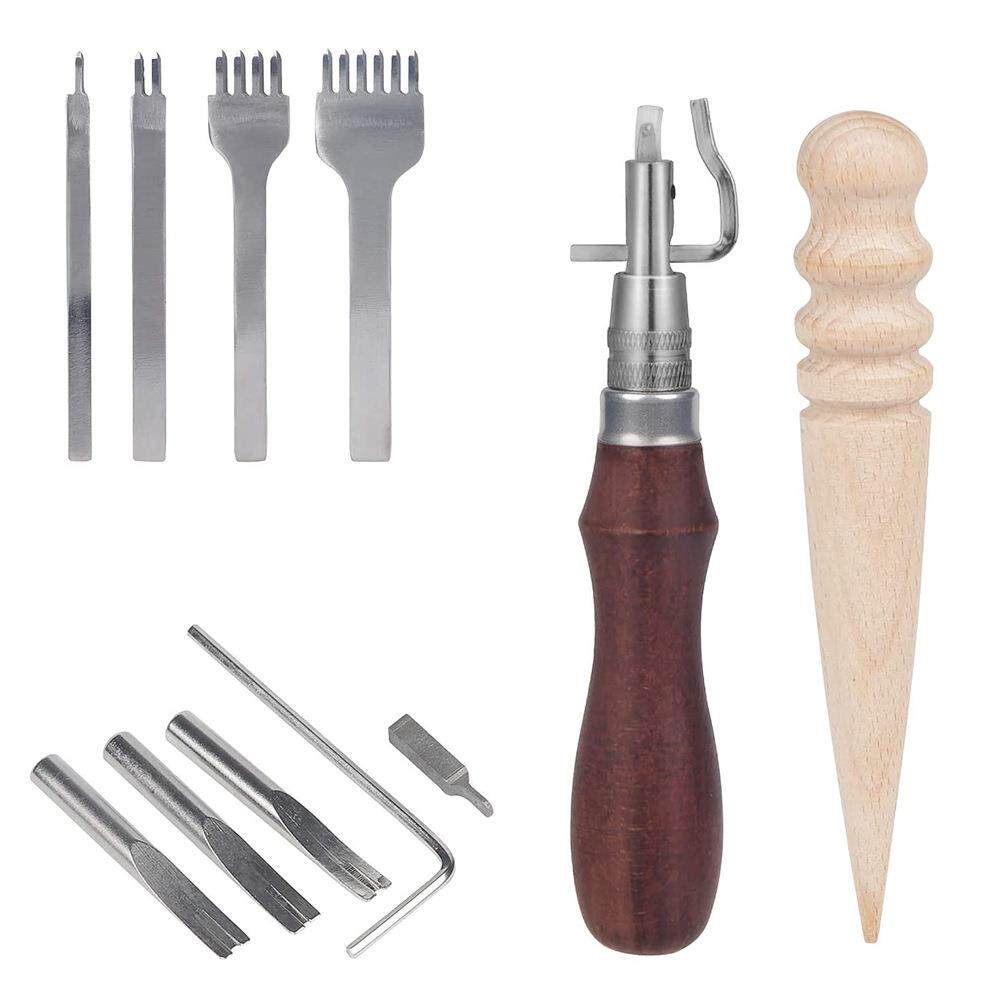 手缝套装皮革工艺套餐手艺皮具皮艺工具3Pcs工具套装纸盒包装家用