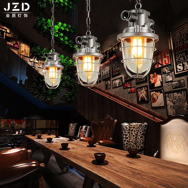 单头小吊灯 loft锅盖铸铝复古吊灯 酒吧吧台服装店网咖工业风吊灯