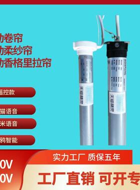 HEKO海科智能语音25涂鸦管状电机卷帘电机38管电动卷帘电机