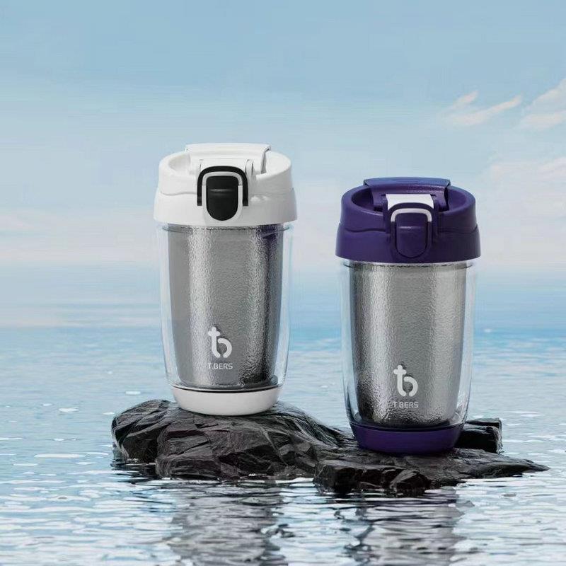 400ml钛咖啡保温水杯高颜值2024送礼男女随行户外运动保温钛杯子