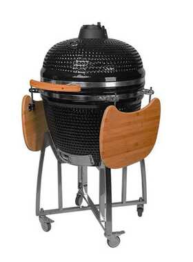AUPLEX kamado grill 23.5寸黑色陶瓷烧烤炉欧美户外披萨炉焖熏炉