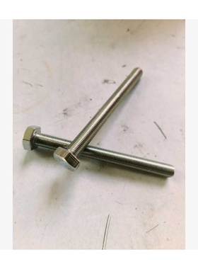 304不锈钢  DIN933全牙六角头螺栓 M10X1x100