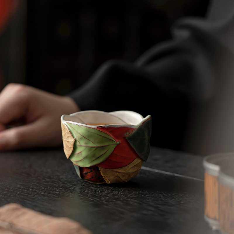 宋朴苏扬烨大师纯手工树叶杯主人杯品茗杯萩烧茶杯礼盒装柴烧手作,畜牧/养殖物资,畜牧/养殖器械,淘宝优惠券,粉丝福利购,淘宝优惠卷