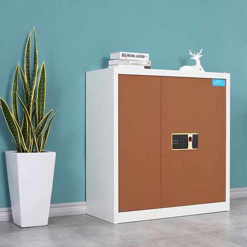 保密文件柜指纹锁财务资料柜重要档案柜密码锁合同柜办公储物矮柜