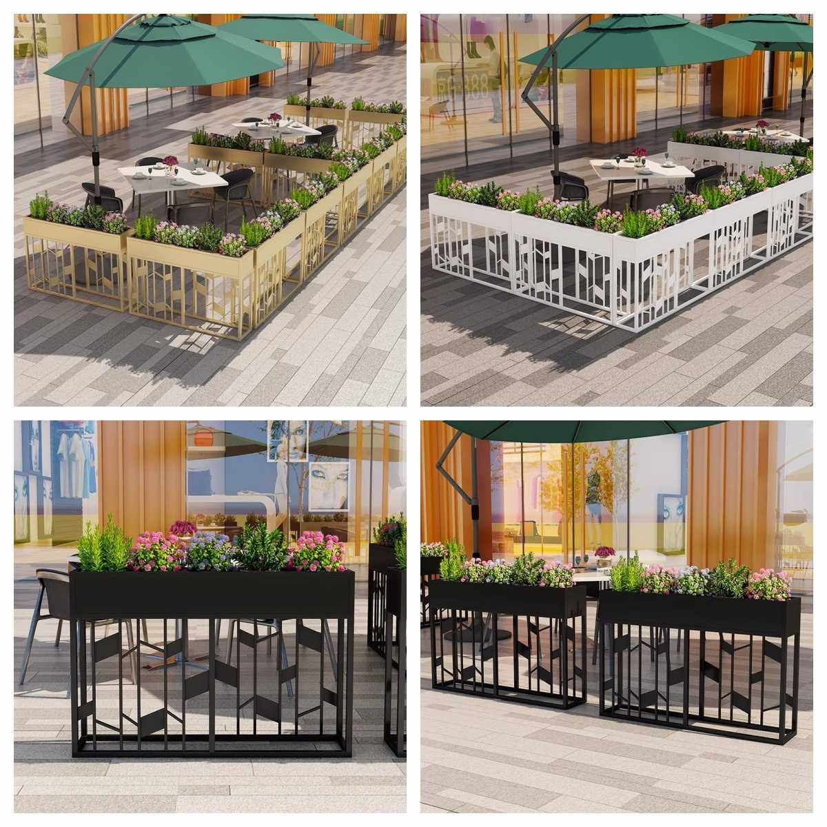 户外不锈钢花箱组合铁艺铝板花坛室外商业广场花钵花槽售楼部花盆,基础建材,脚轮/万向轮,淘宝优惠券,粉丝福利购,淘宝优惠卷