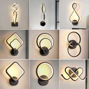 卧室床头灯2025年新款极简创意客厅电视背景墙壁灯网红楼梯阳台灯