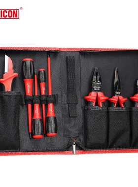 原装进口罗宾汉(RUBICON)绝缘剪钳螺丝批工具套装REV-08A 专业组