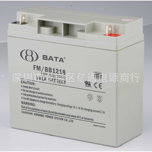 BATA鸿贝铅酸蓄电池FM/BB1218免维护12V18Ah质保1年