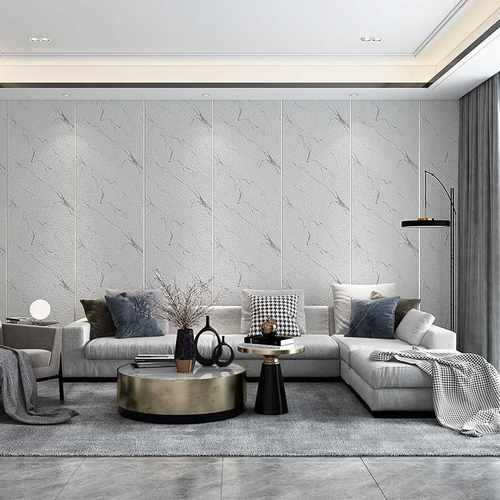 现代简约大理石纹鹿皮绒背景墙纸卧室wallpaper条纹客厅壁纸