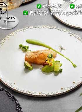 2025新款发发奇西餐牛排盘轻奢日式菜创意面白色家用沙拉碟