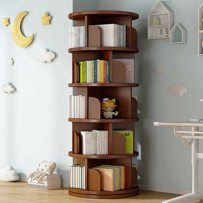 全实木旋转书架落地儿童置物架简易宝宝绘本收纳书柜家用学生多g^,农机/农具/农膜,其它农用工具,淘宝优惠券,粉丝福利购,淘宝优惠卷