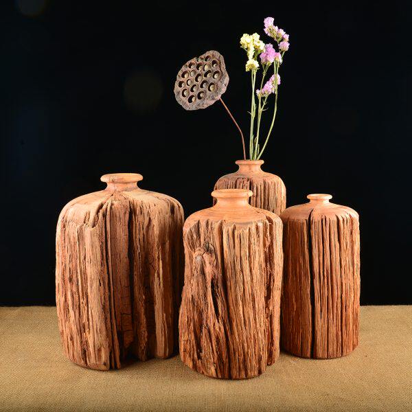 客厅装饰花瓶风化木玄关摆件枯木花插茶道香道花器树苗教具摄影道