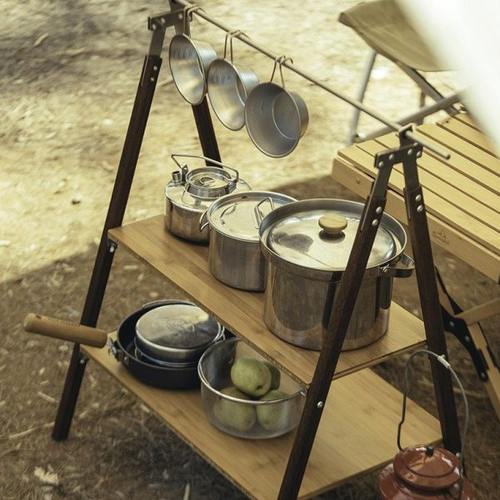 户外露营用品大全野炊装备网红野营折叠桌置物架储物架可收纳架