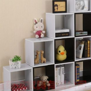 简约现代方格柜子书柜书架自由组合正方形储物格架格子柜多功能