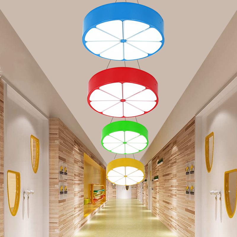 LED儿童游乐园吊灯早教活动中心吸顶灯超市水果店创意柠檬卡通灯
