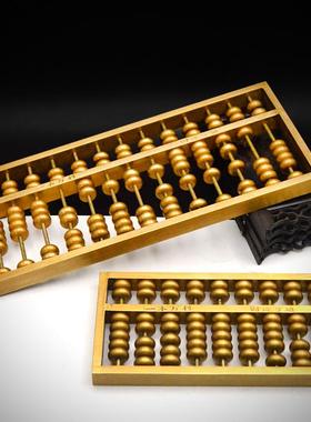 仿古铜算盘仿古如意算盘摆件如意民俗笔筒家居摆件铜算盘