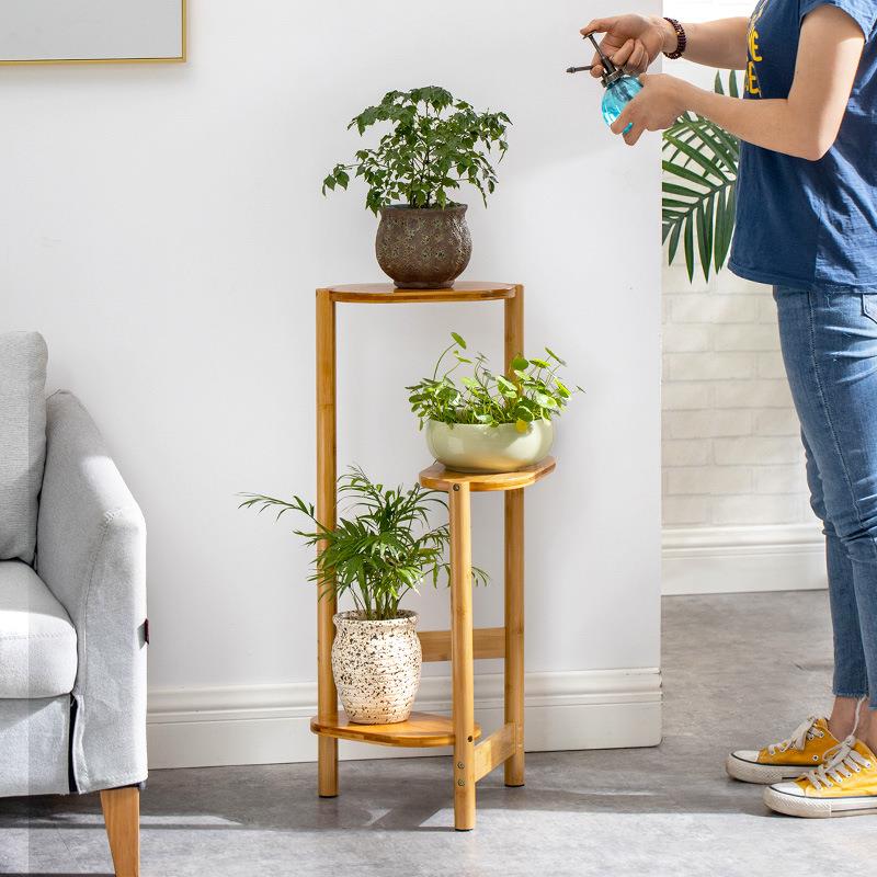 雅欧达阳台花架实木多层室内落地多肉客厅花台绿萝花盆架置物架