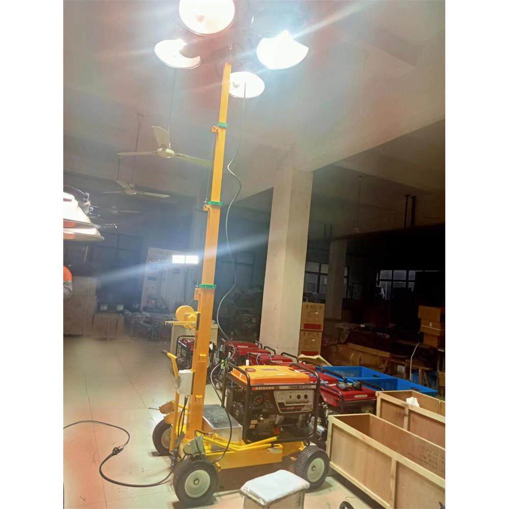 供应SFW6150-4*1000W金卤灯 手摇升降杆移动照明车 应急照明灯