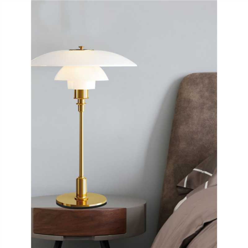 丹麦设计师PH3玻璃台灯卧室书房北欧餐厅灯客厅轻奢装饰PH5落地灯