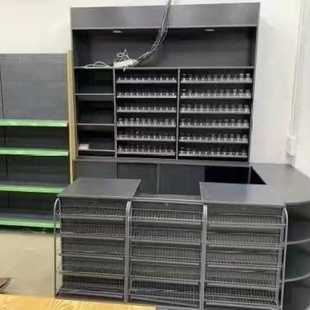 【超大存储空间】超市烟酒柜收银台组合吧台烟酒柜收银柜便利店收