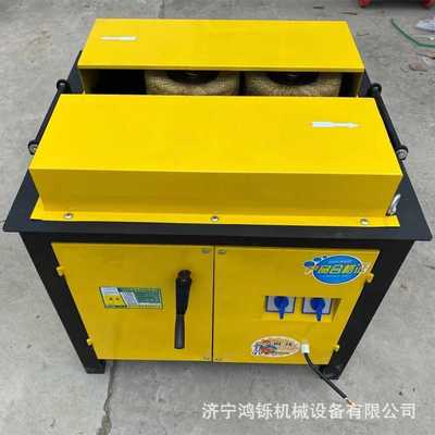 24鸿铄多功能除锈机 12片/16片钢丝轮打磨去锈机 角钢方钢钢筋除