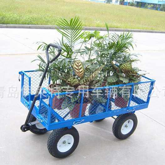 厂家直销园艺工具车， 花卉超市农业花店花园小拉车，网车