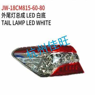 适用于丰田18款 凯美瑞 外尾灯总成 LED 白底 81560-06880 L  815