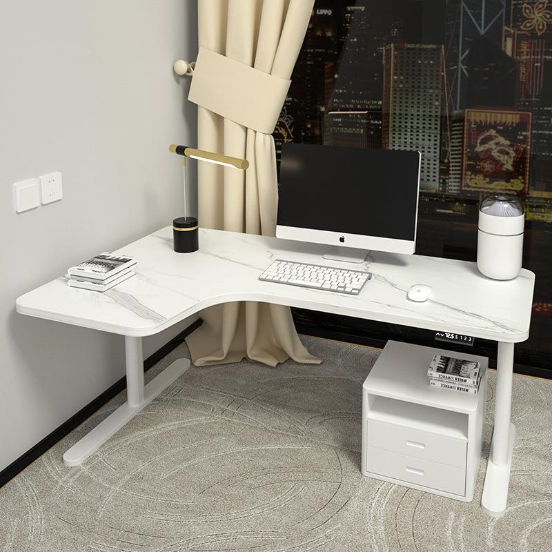 岩板 3节双电机转角电动升降办公桌电脑桌 智能 站立式 健康办公