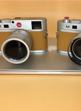 爱马棕黄徕卡复古相机模型样板房摆件展示模特摄影道具