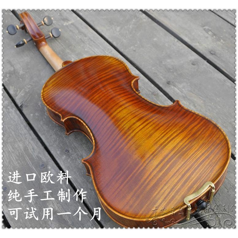KNONUS卡农天然虎纹意大利进口独板整板成人专业纯手工高档小提琴