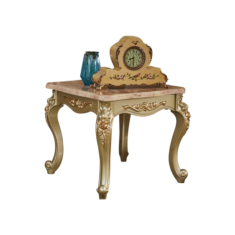 欧式实木茶几简约角几欧式沙发边几带K抽屉茶几带抽屉边几角几