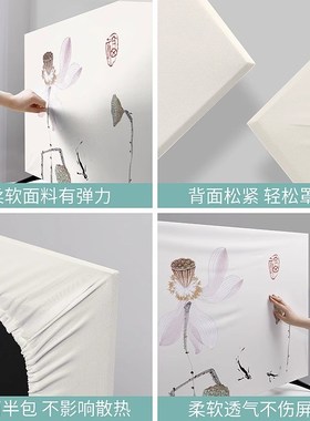 电视防尘罩液晶55寸65r寸85寸高档喜庆红色中式全包高端电视罩套