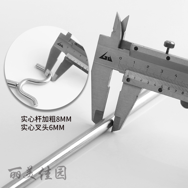 实心不锈b钢家用撑挑衣叉晾衣杆阳台收纳晒衣架卷帘门推拉钩挂衣