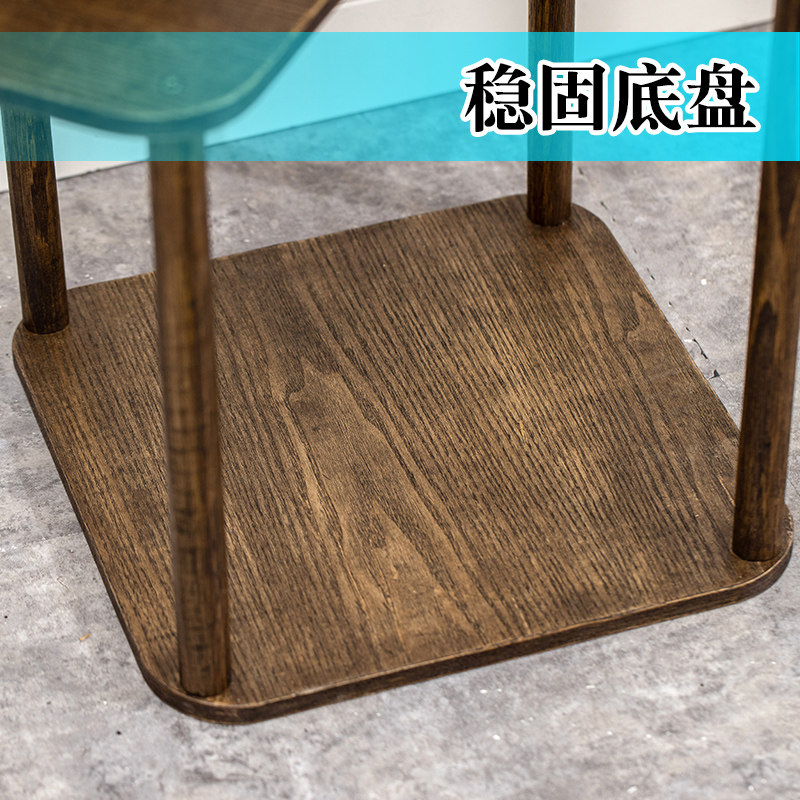 博古架实木中式小k多宝阁紫砂茶壶茶具架子花盆栽置物架摆件展示