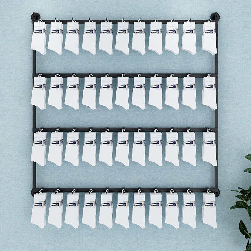 袜子饰品手机展示架卖小商品w配件上墙壁挂落地式耳环网格挂钩货