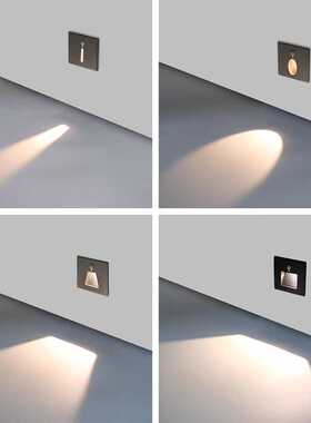 户外防水等级IP67踏步灯 民宿别墅庭院台阶踢脚灯86型室外地脚灯