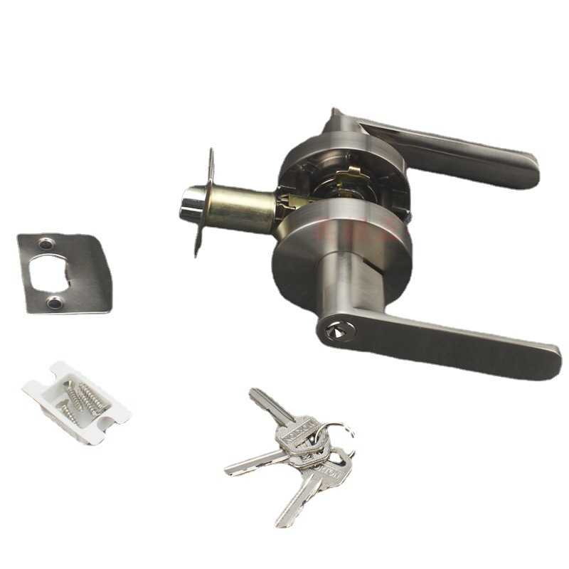 机械锁门锁室内卧室房卫生间三杆式通用球形锁房门单舌执手锁