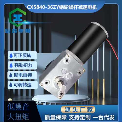 蜗轮蜗杆5840减速36zy大扭力自锁扭蛋机娃娃机自动售货机微型直流