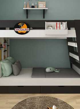 Tal佛山北欧同宽高低床子母床儿童双层床1米1.2/1.5米上下铺二层