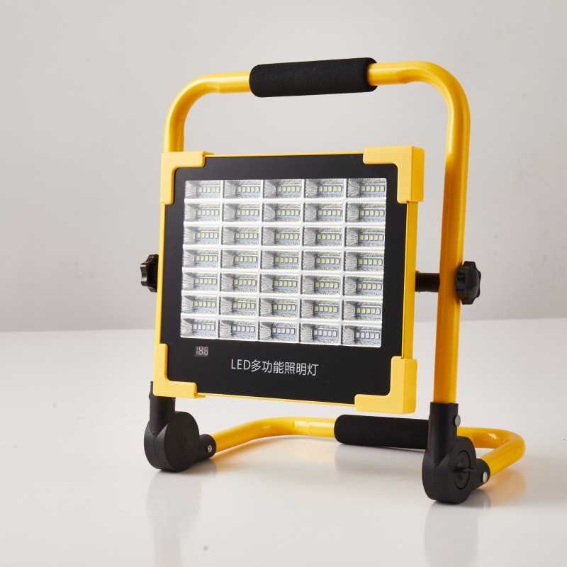 太阳能高亮充电手提式家用户外露营工地球场夜间照明大功率泛光灯