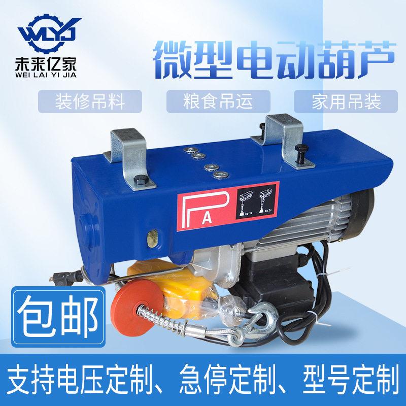 220V家用电动葫芦1TELECTRICHOIST微型提升机110V440v小型电机