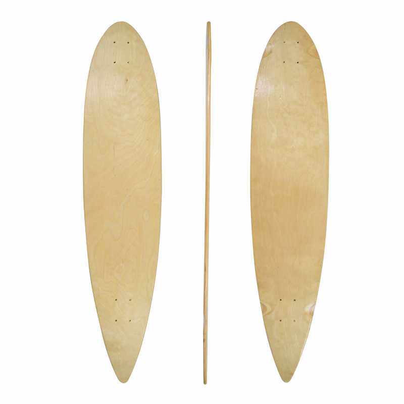 大鱼板板面105*24cm单翘长裸板公路板光板枫木滑板长板