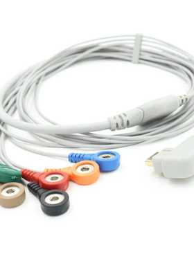 适用于迪姆DSM300-4AL动态心电图机动态心电7导联线扣式