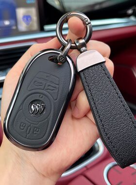 适用24款别克GL8陆上公务舱652T 23款ES陆尊专用真皮全包钥匙套男