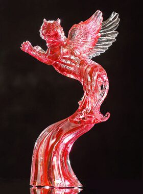 琉璃老虎摆件如虎添翼创意家居饰品商务会议乔迁升迁生日员工礼品