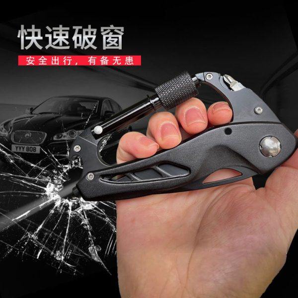 多功能螺丝开瓶扳手随身小工具破窗锤原装快挂扣野外装备求生神器