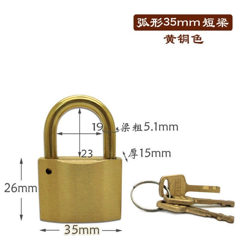 新款万坚b五金铜锁纯铜仿古挂锁大门锁铜锁纯铜老式锁具挂锁门锁