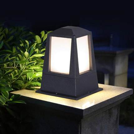 特色矮柱柱头灯压铸铝花园别墅庭院围墙灯LED围栏灯厂家