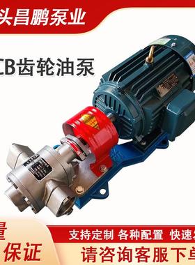 电动抽油泵KCB83.3不锈钢齿轮油泵大豆油食用油输送泵化工齿轮泵
