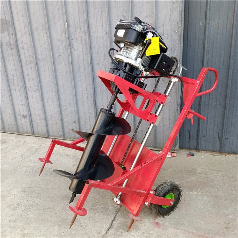 操作方便光伏立杆挖坑机 手提式小型J打坑机 大功率汽油地钻